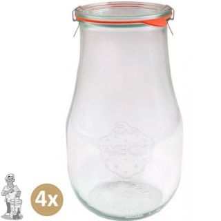 Weckglas tulp 2,7 ltr. per doos van 4 stuks 739 (exclusief weckklemmen) 