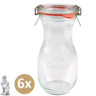 Weckglas sap 0,29 ltr. per doos van 6 stuks 763 (exclusief weckklemmen)