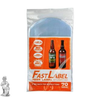 FastLabel beer label sleeves - 330 ml - 70 stuks