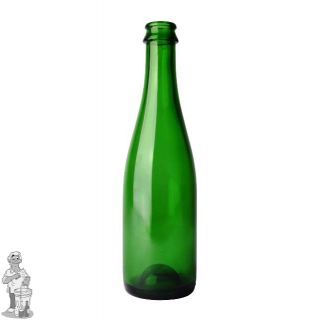 Cider/Geuzefles 37,5 cl, groen, kroonkurk 29 mm per doos 18 stuks