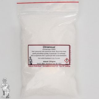 Citroenzuur per zak 250 gram